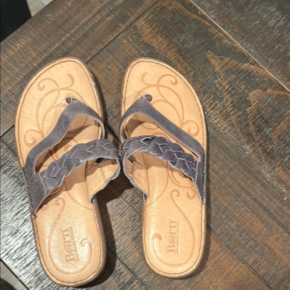 Born Gray leather Sandals with Stylish Comfort NWOT - Picture 1 of 5